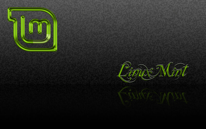 Linux Mint Logo — Green, Dark