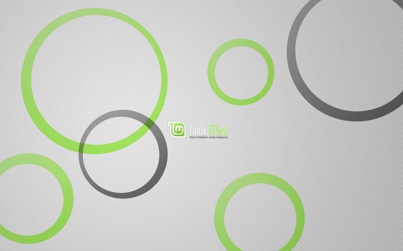 Linux Mint Logo — Green, Minimalist, Abstract