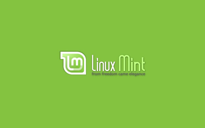 Linux Mint Logo — Green, Minimalist