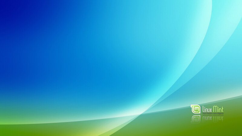 Linux Mint Logo on Gradient
