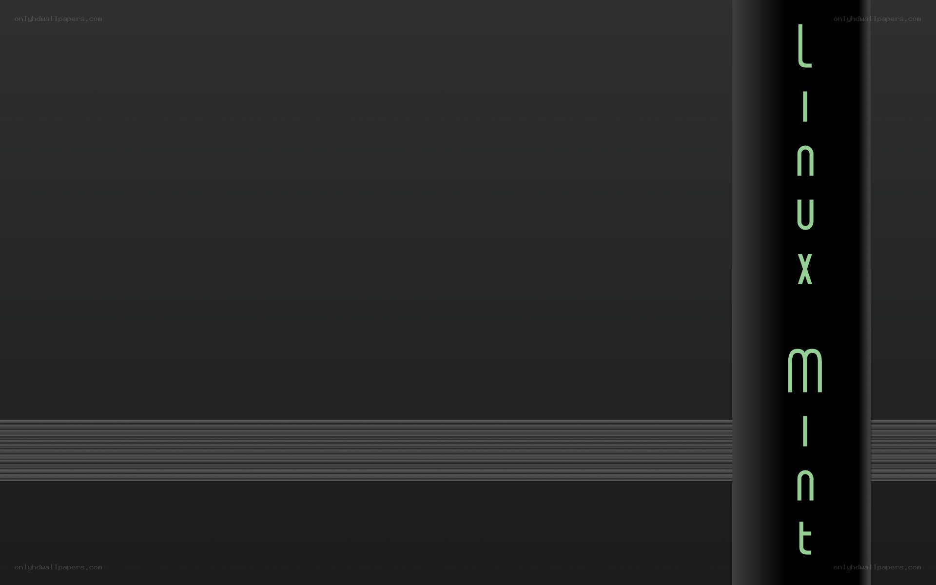 Linux Mint logo wallpaper
