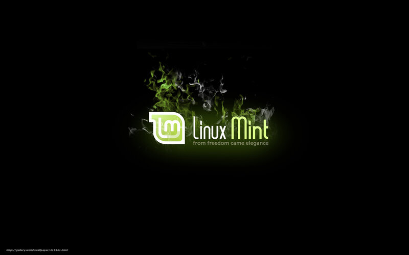 Linux Mint logo with smoke effect
