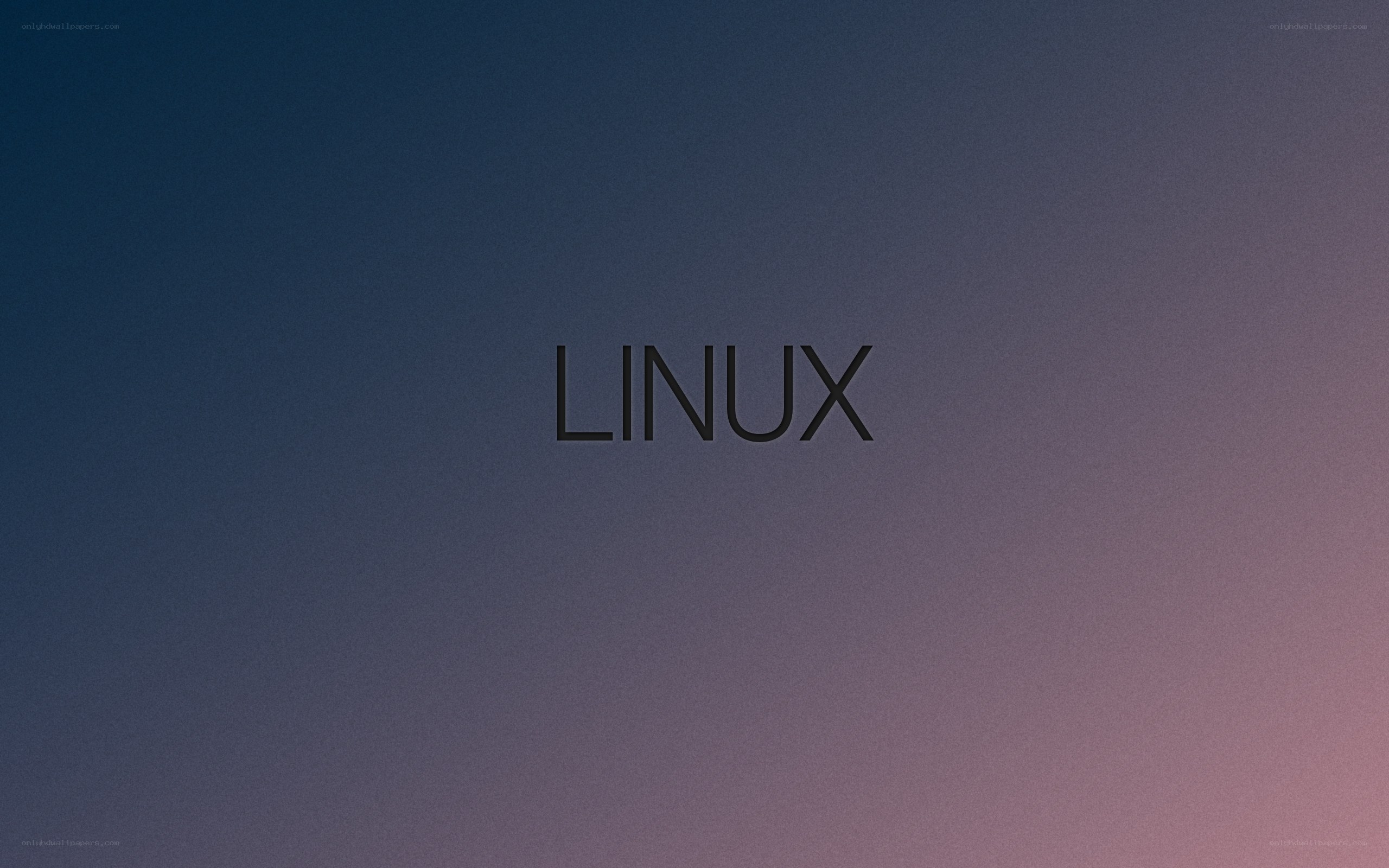 Linux text on gradient background