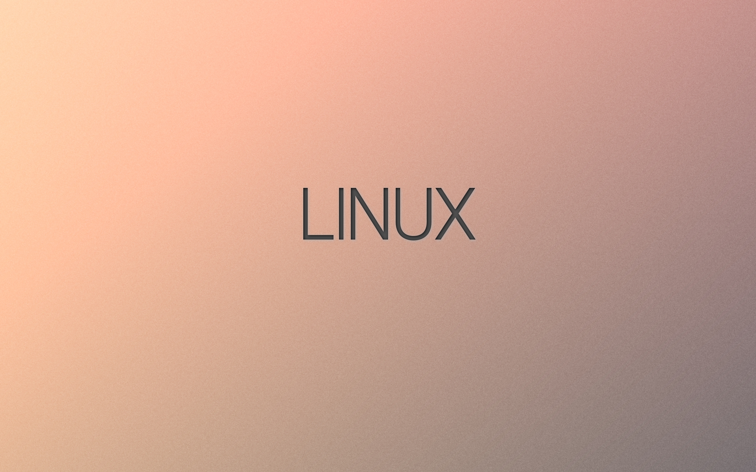 Linux text on gradient background