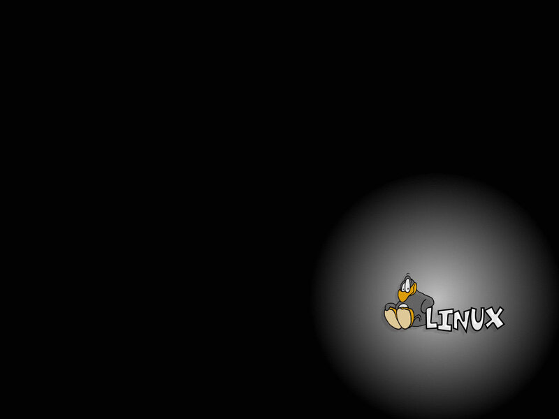 Linux Tux mascot wallpaper