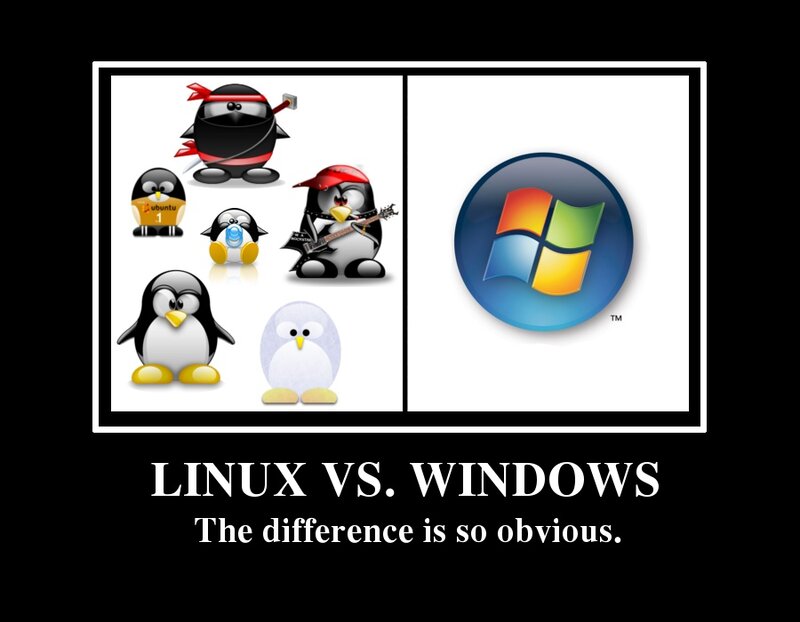 Linux vs Windows meme