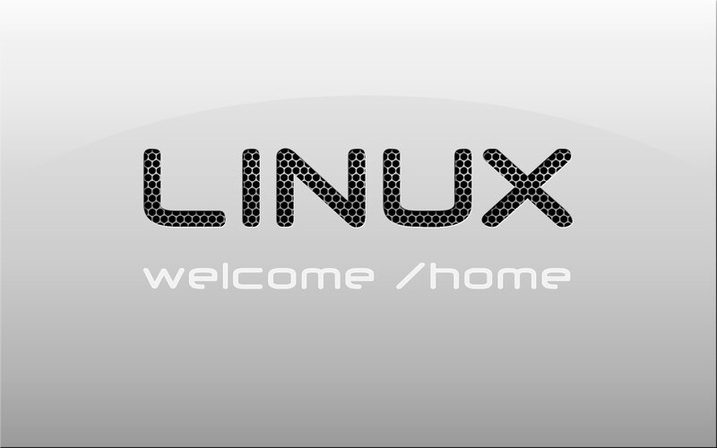 Linux welcome screen