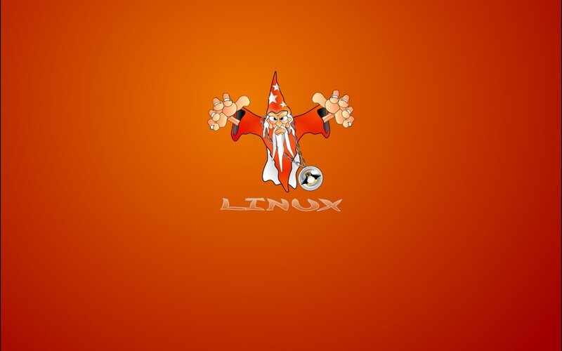 Linux wizard logo