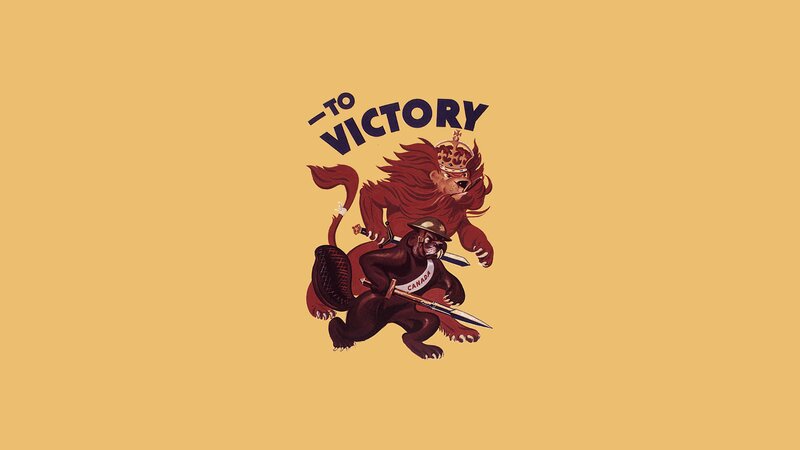 Lion and Bear Illustration
