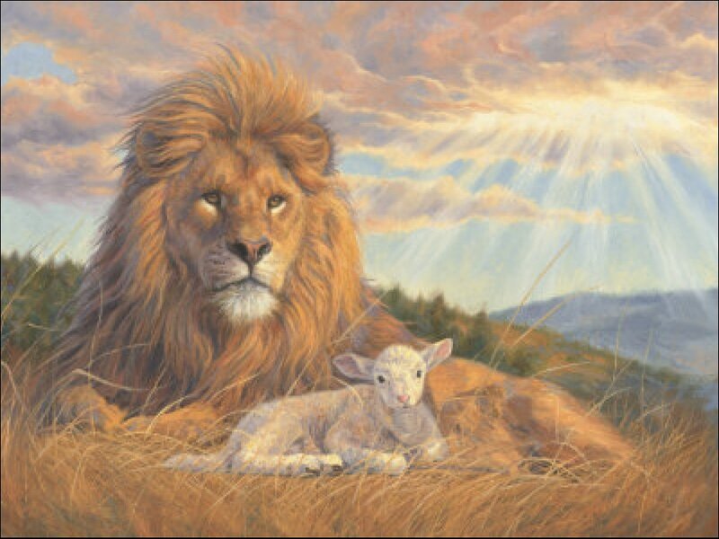 Lion and Lamb — Brown