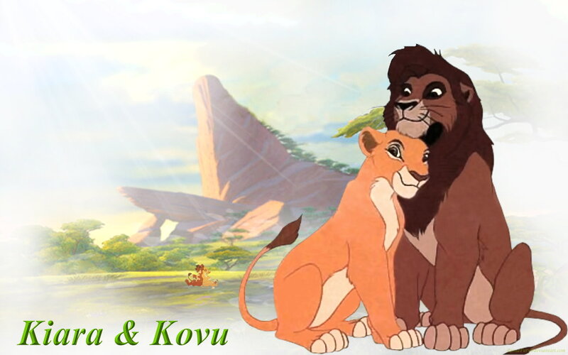 Lion and Lioness — Orange