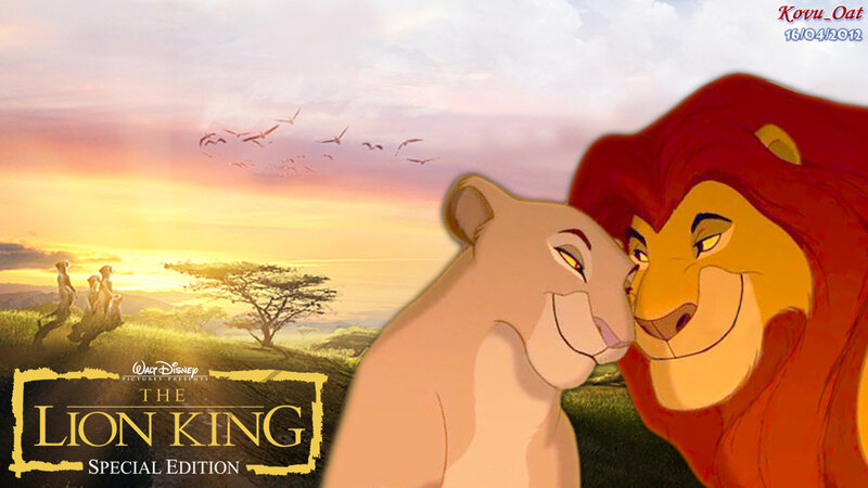 Lion and Lioness — Yellow
