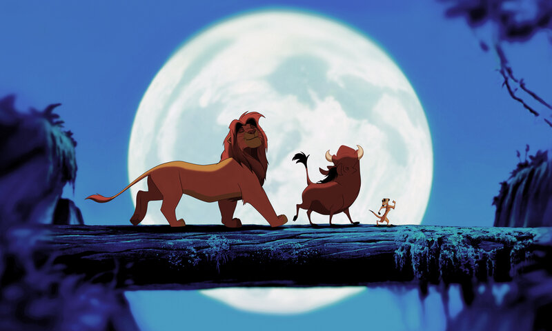 Lion and Meerkat Walking