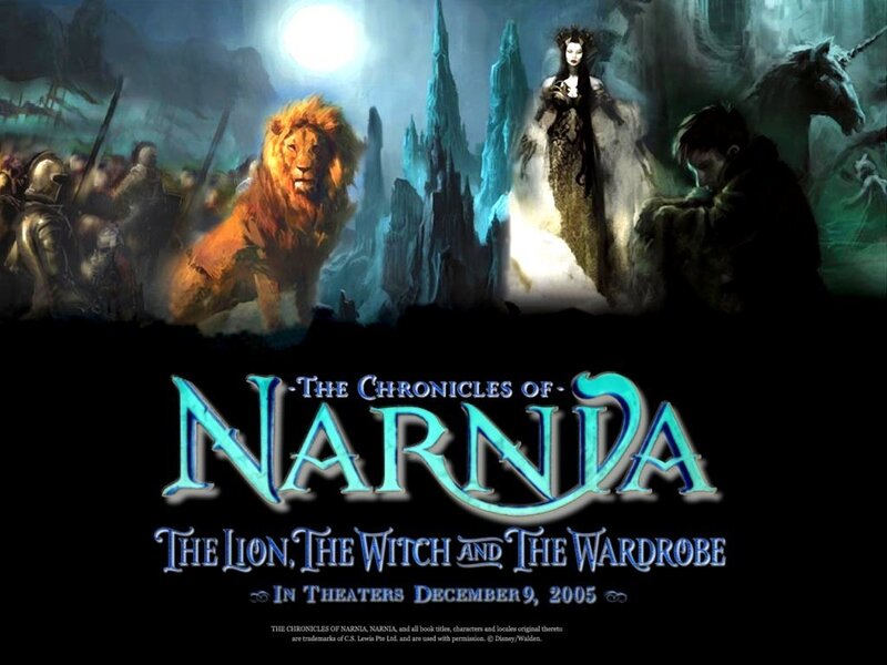 Lion and Witch in Fantasy Scene — Blue