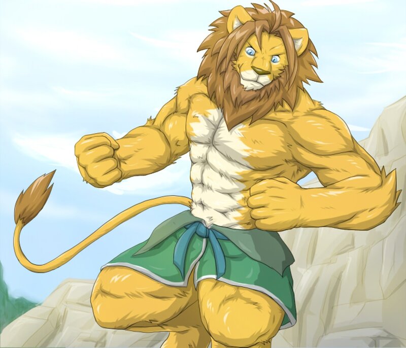 Lion Anthropomorphic Character