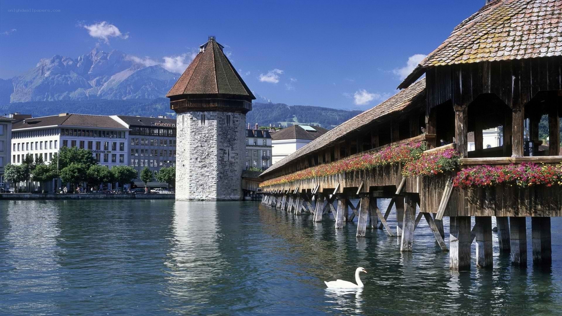 Lion Bridge and Chapel Bridge