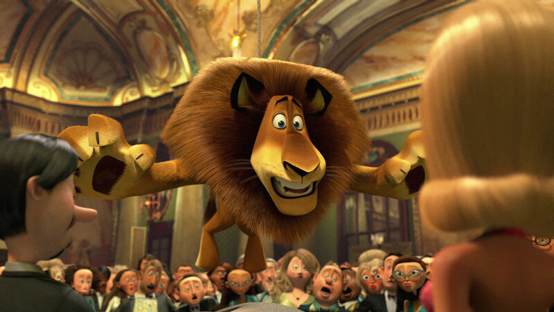 Lion Character in Crowd