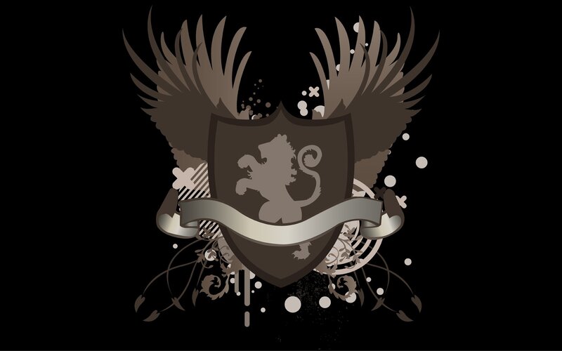 lion crest with wings