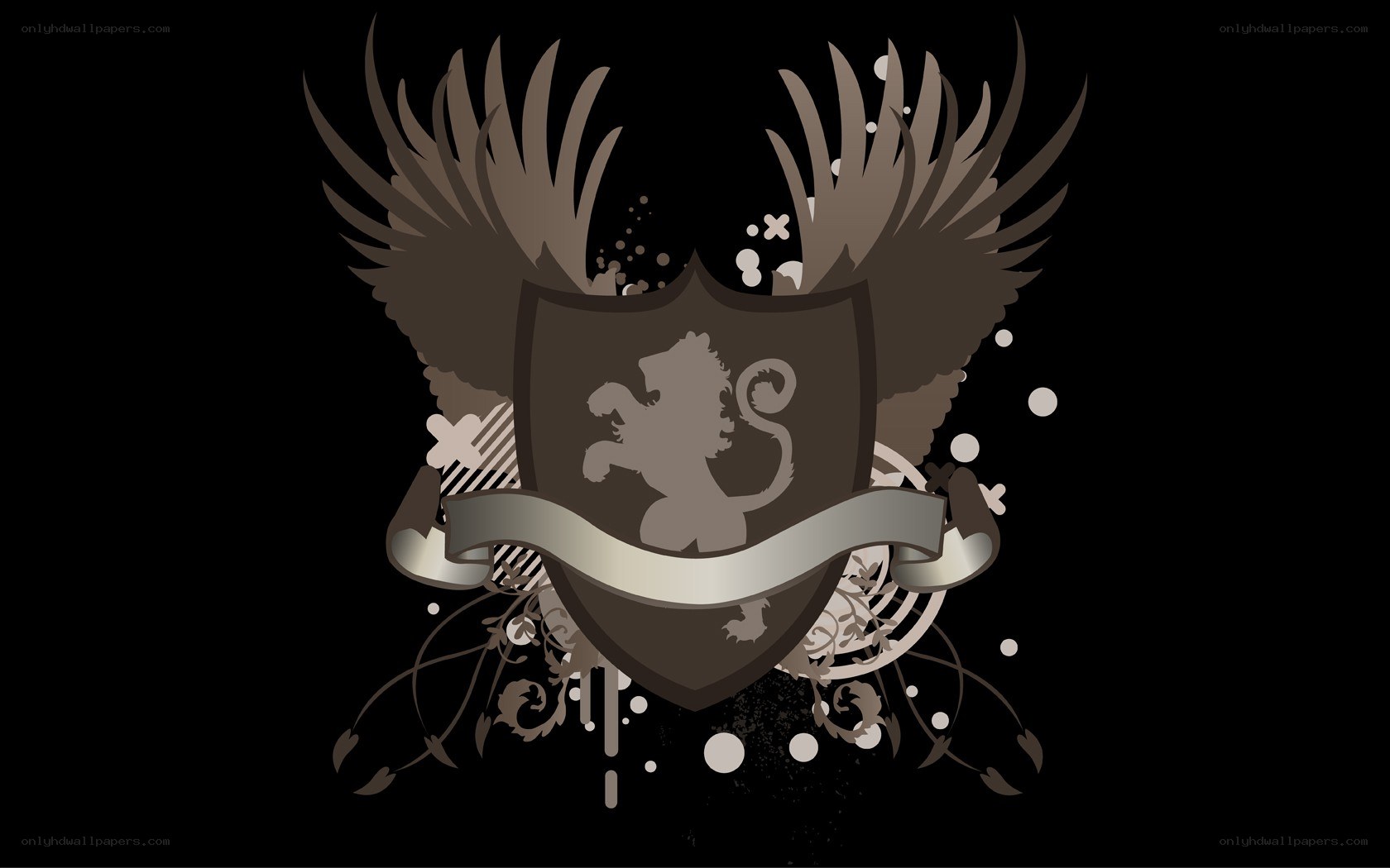 lion crest with wings
