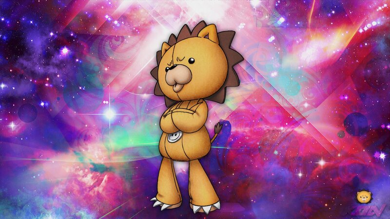 Lion Cub Character — Purple