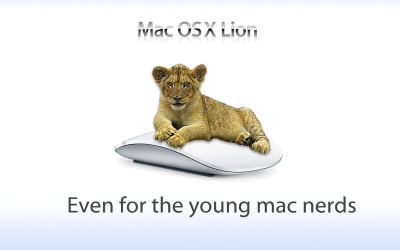 Lion Cub on Mouse