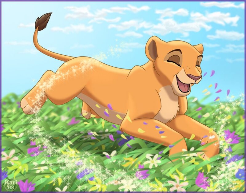 Lion Cub Running