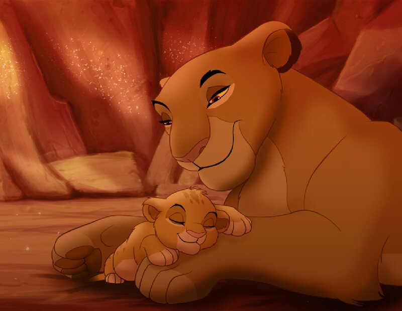 Lion Cub Sleeping — Brown, Serene