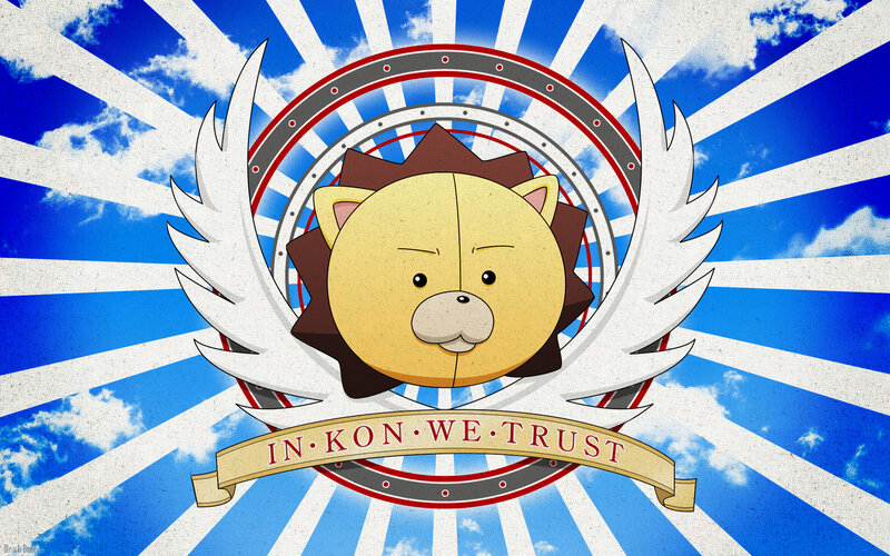 lion emblem with trust motto