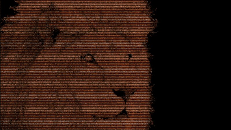 Lion Face — Brown