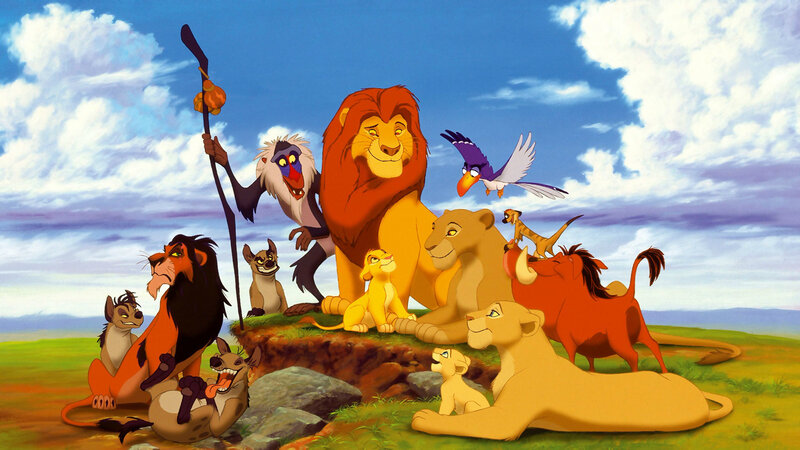 Lion Family on a Hill