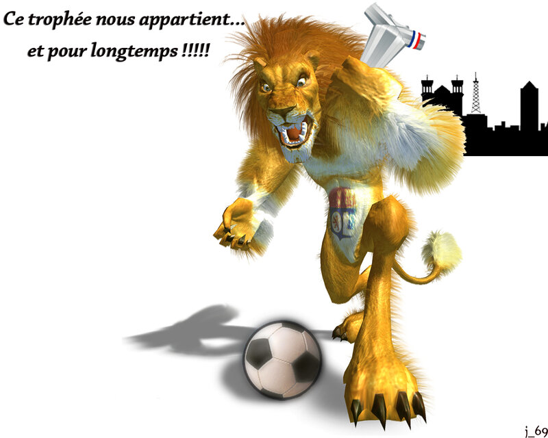lion football mascot celebrating