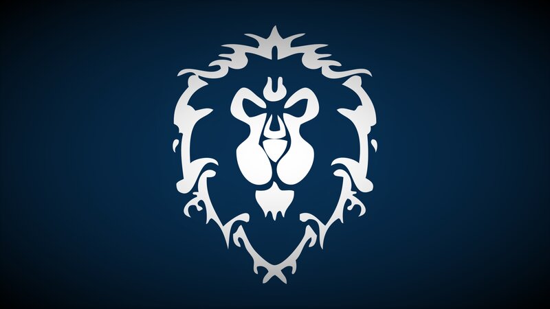 Lion Head Emblem — Blue