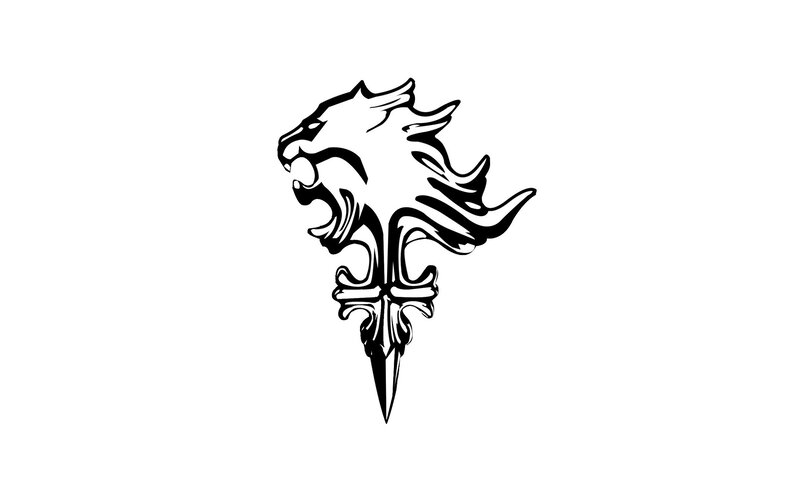 lion head emblem logo