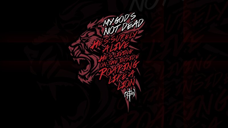 Lion Head Illustration — Black