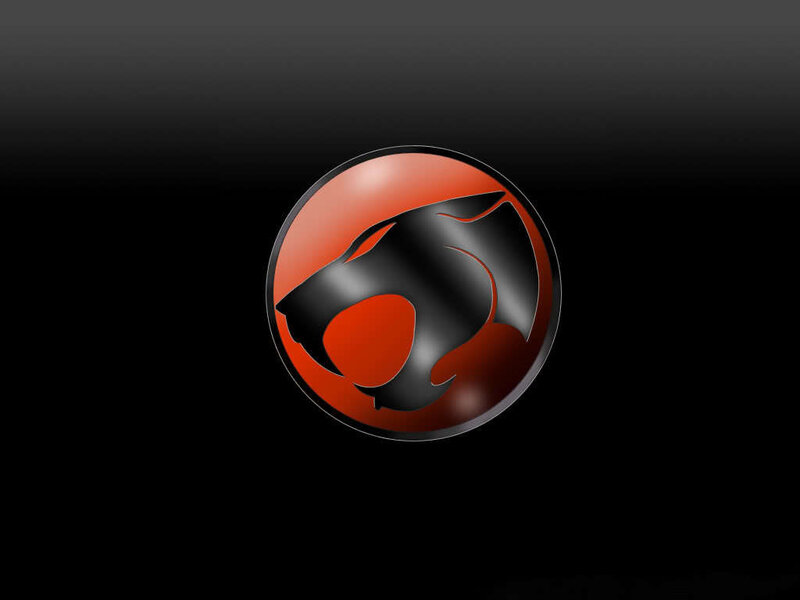 Lion Head Logo — Black, Dramatic, Digital Art, Circle, Red