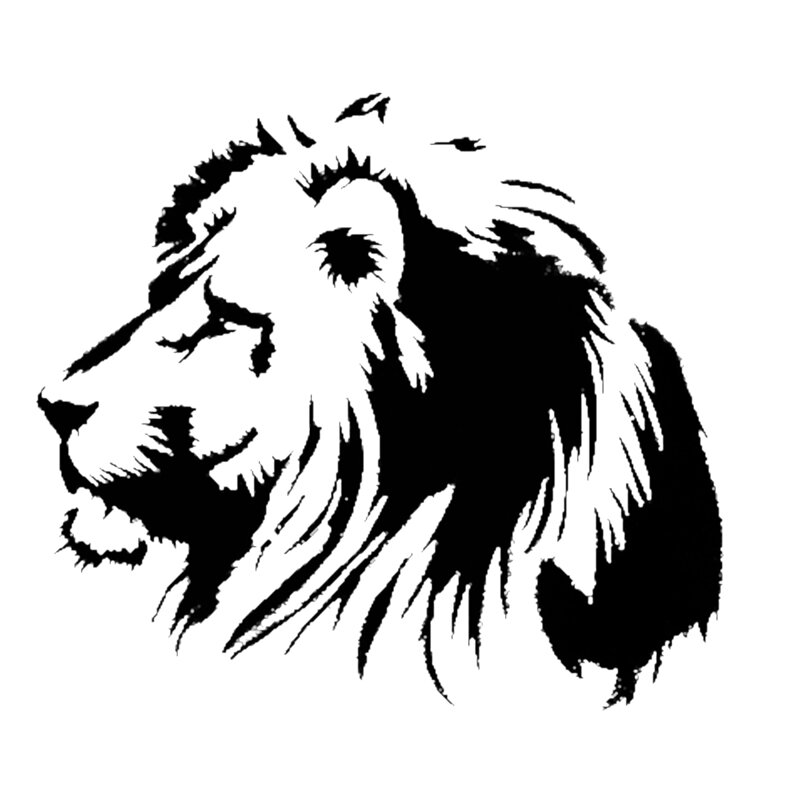 lion head silhouette