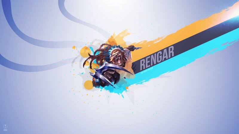 Lion-headed Warrior — Blue, Dynamic, Aggressive