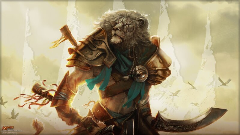 Lion-headed Warrior — Brown, Dramatic, Afternoon
