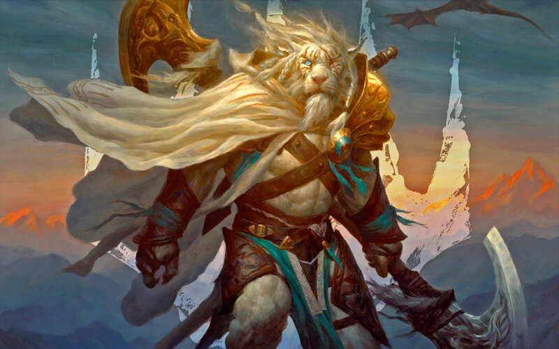 Lion-headed Warrior — White