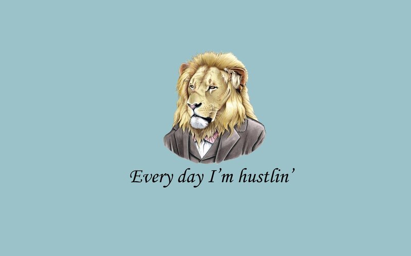 Lion in a Suit — Blue