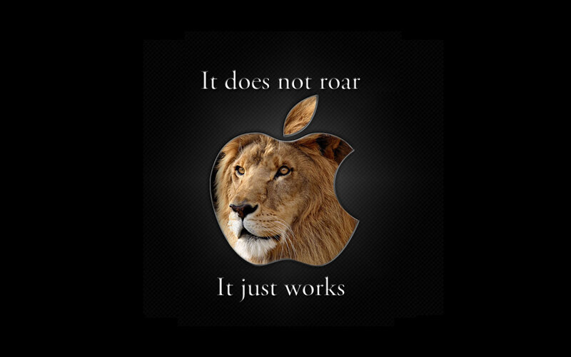 Lion in Apple Logo