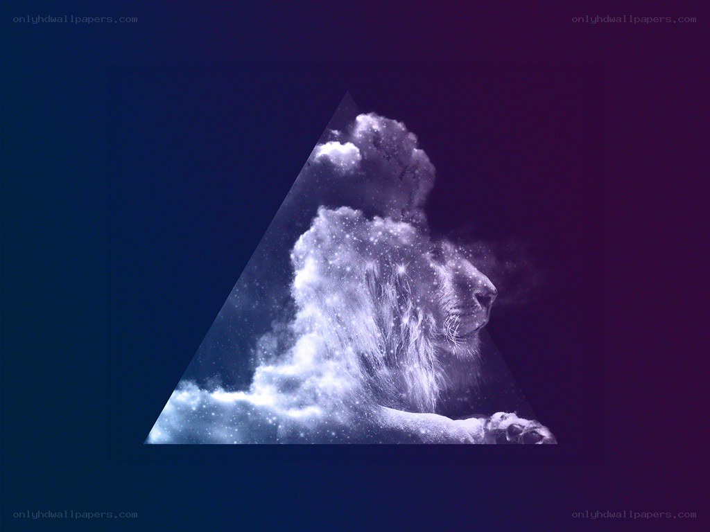 lion in cosmic triangle