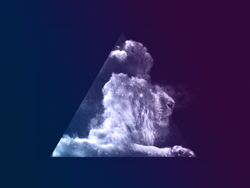 Lion in Nebula