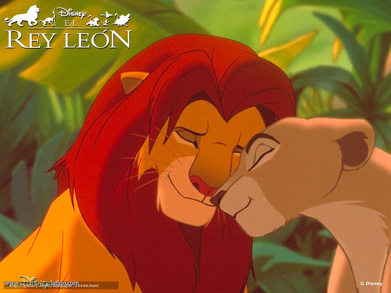 Lion King affection scene
