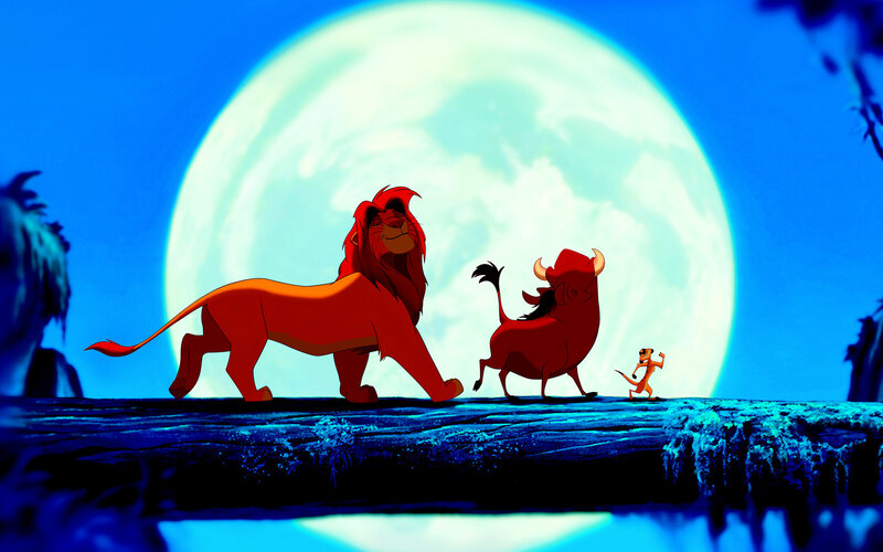 Lion King moonlit scene