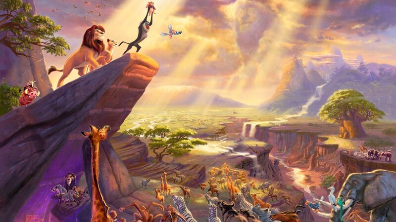 Lion King on Cliff