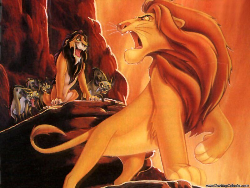 Lion King scene with Scar