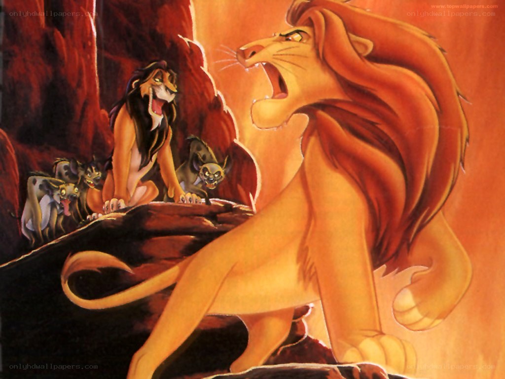 Lion King scene with Scar