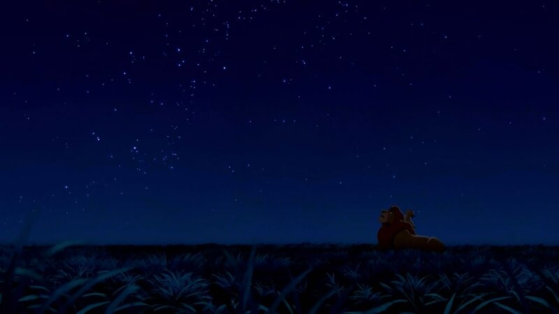 lion king under stars