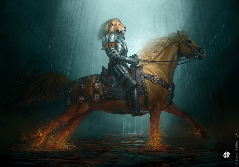 Lion Knight on Horse